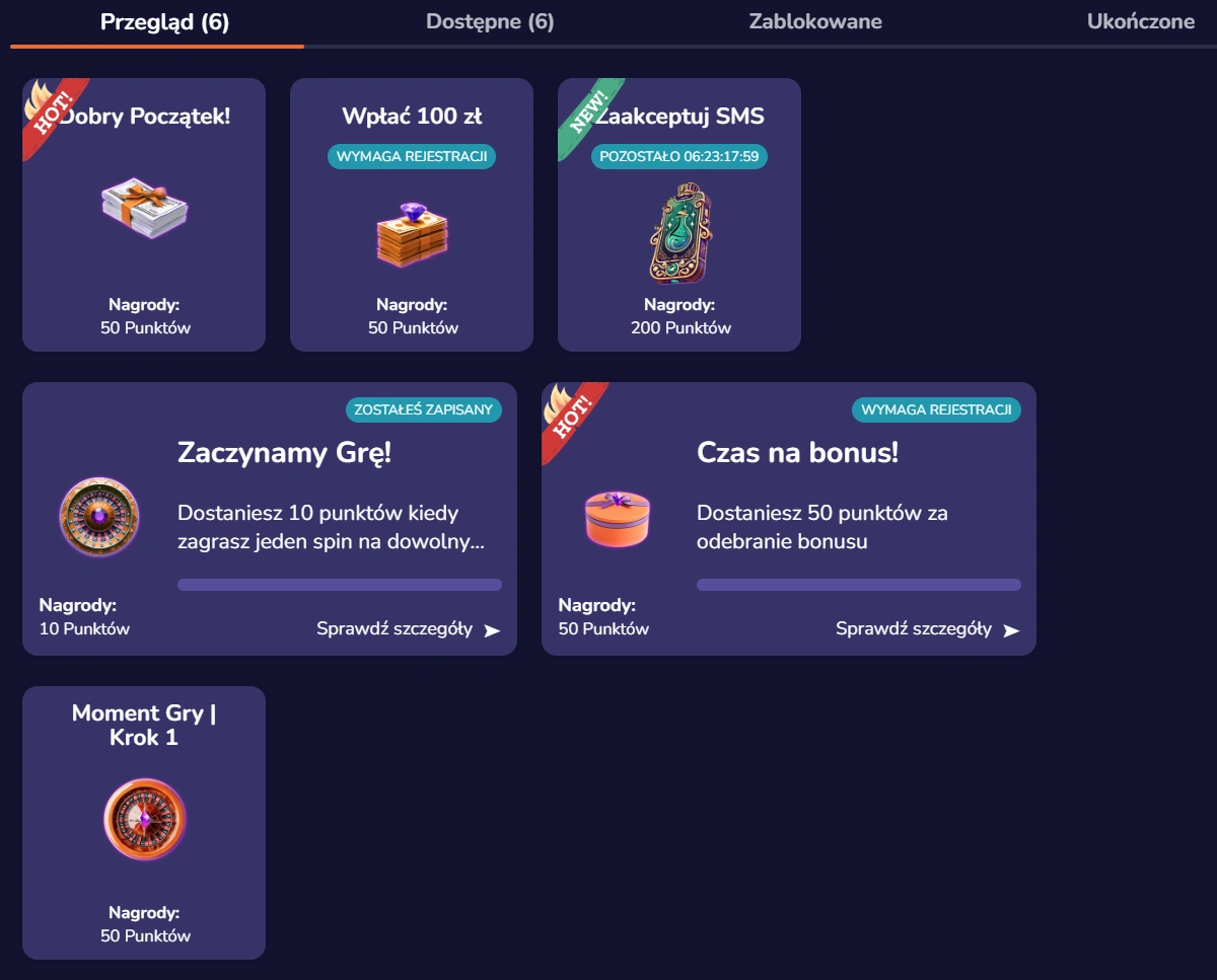 mega dostepne bonusy