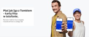karta visa w telefonie