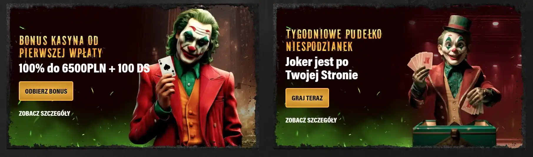 jokery tygodniowe bonusy