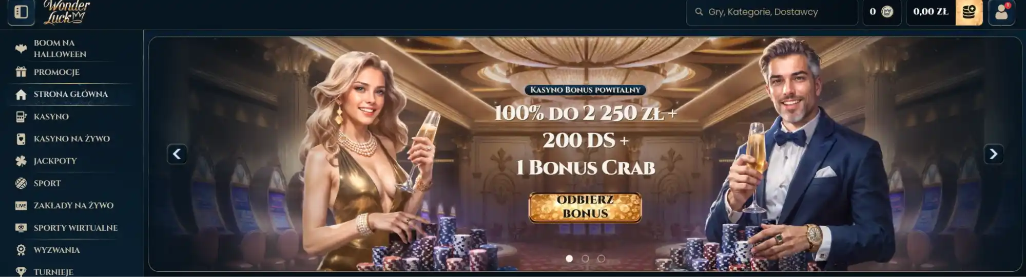 wonderluck strona glowna