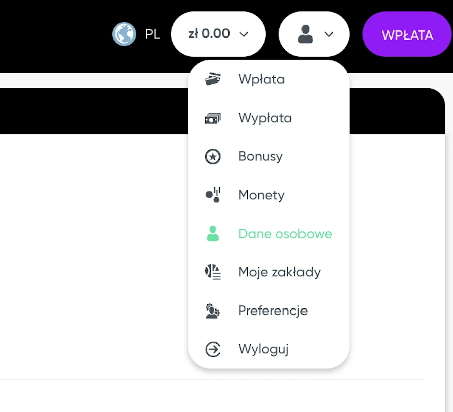 granawin kasyno profil gracza