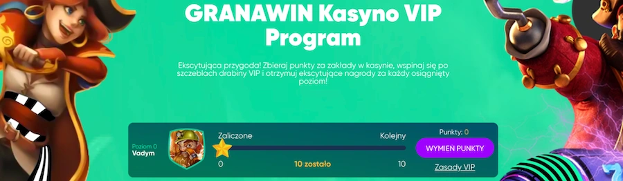 granawin kasyno vip program