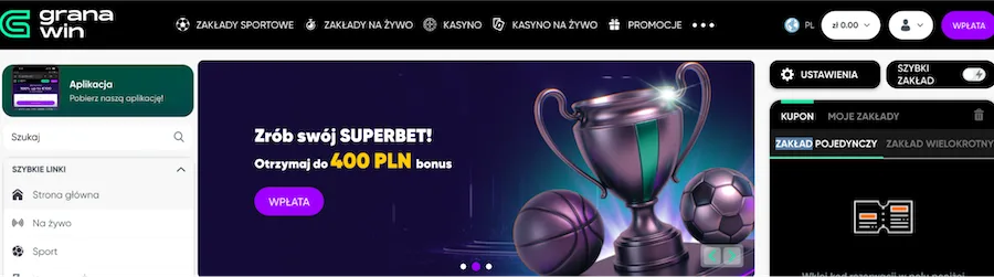 granawin zaklady sportowe