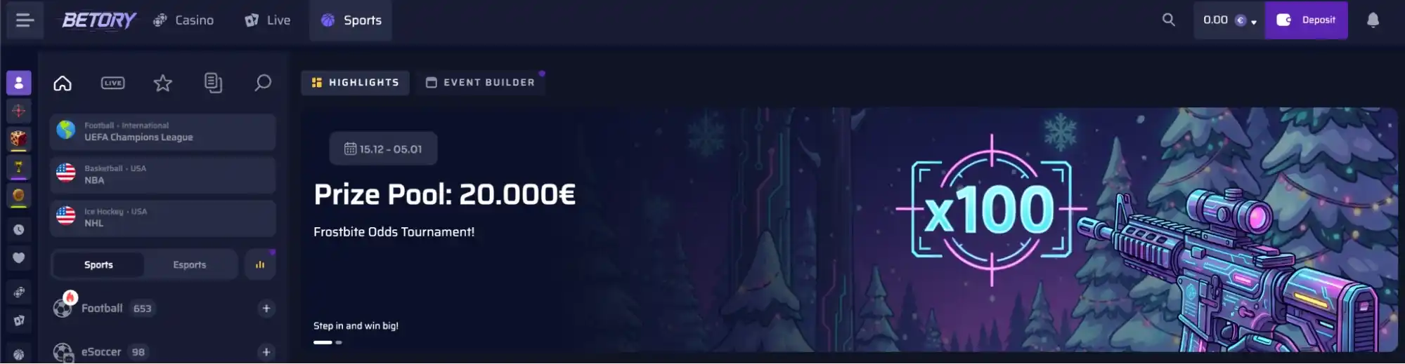 betory bonus sportowy