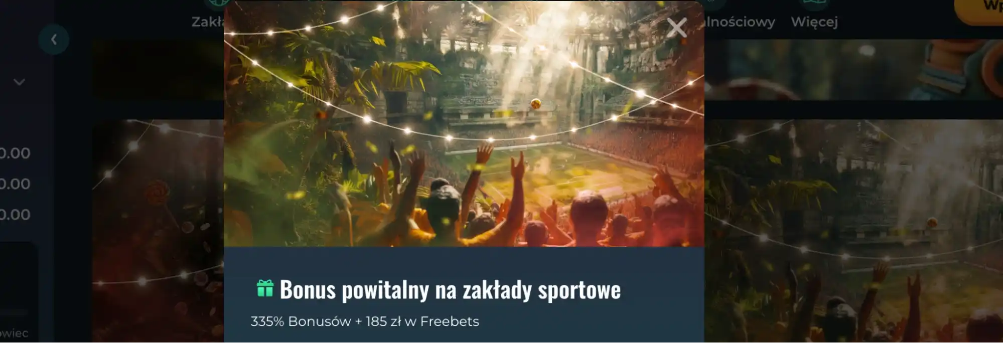 rokubet sport bonus powitalny