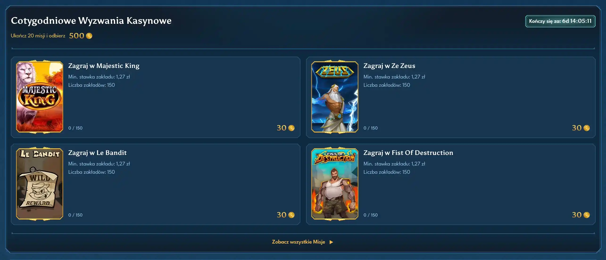 casea casino wyzvania